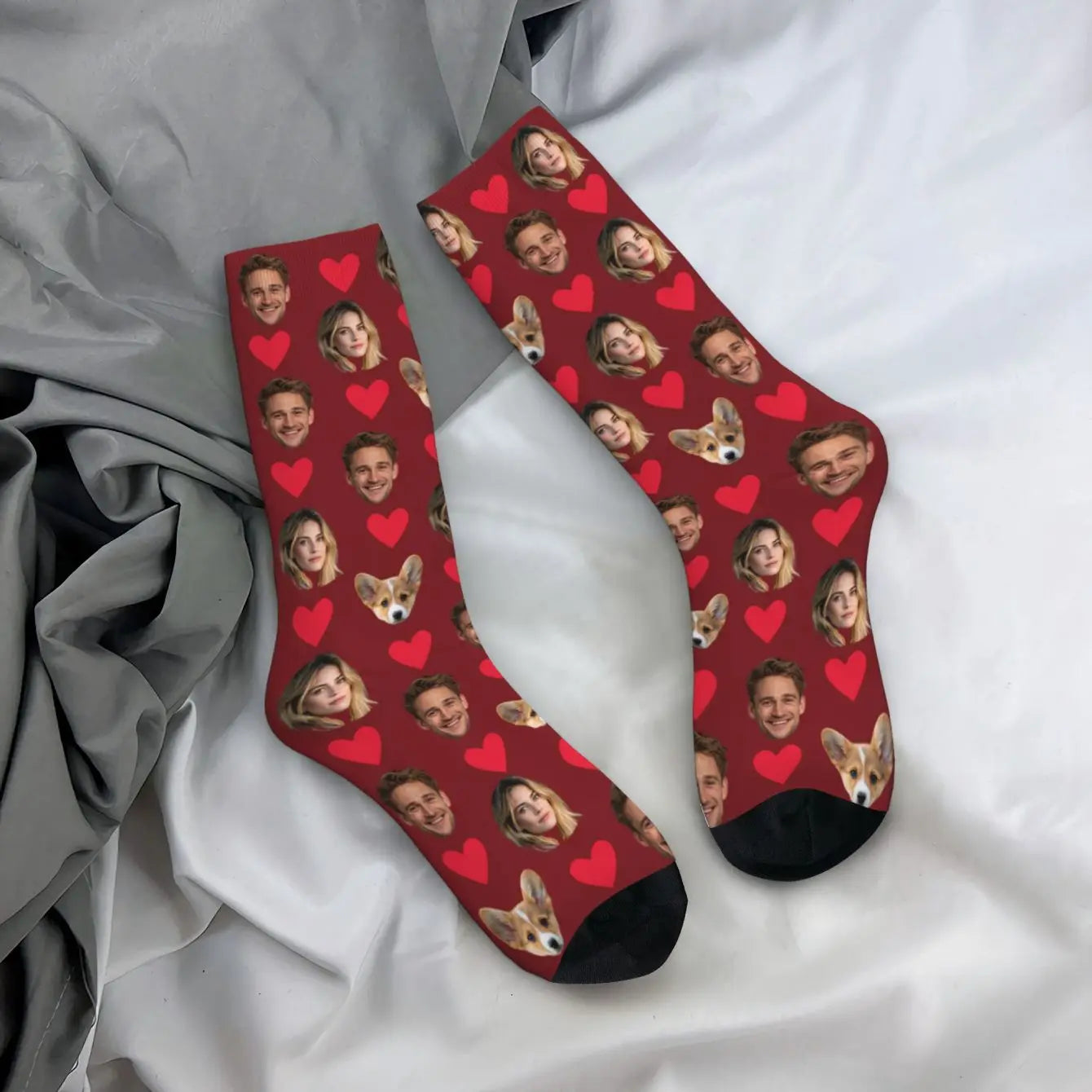 Personalised Face Socks – Funny Custom Valentine’s Gift