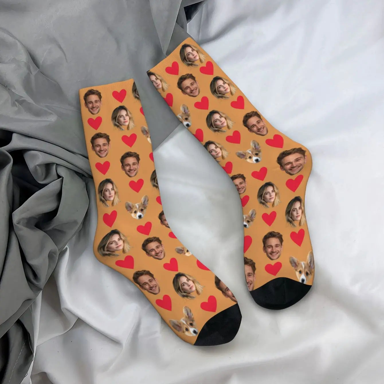 Personalised Face Socks – Funny Custom Valentine’s Gift