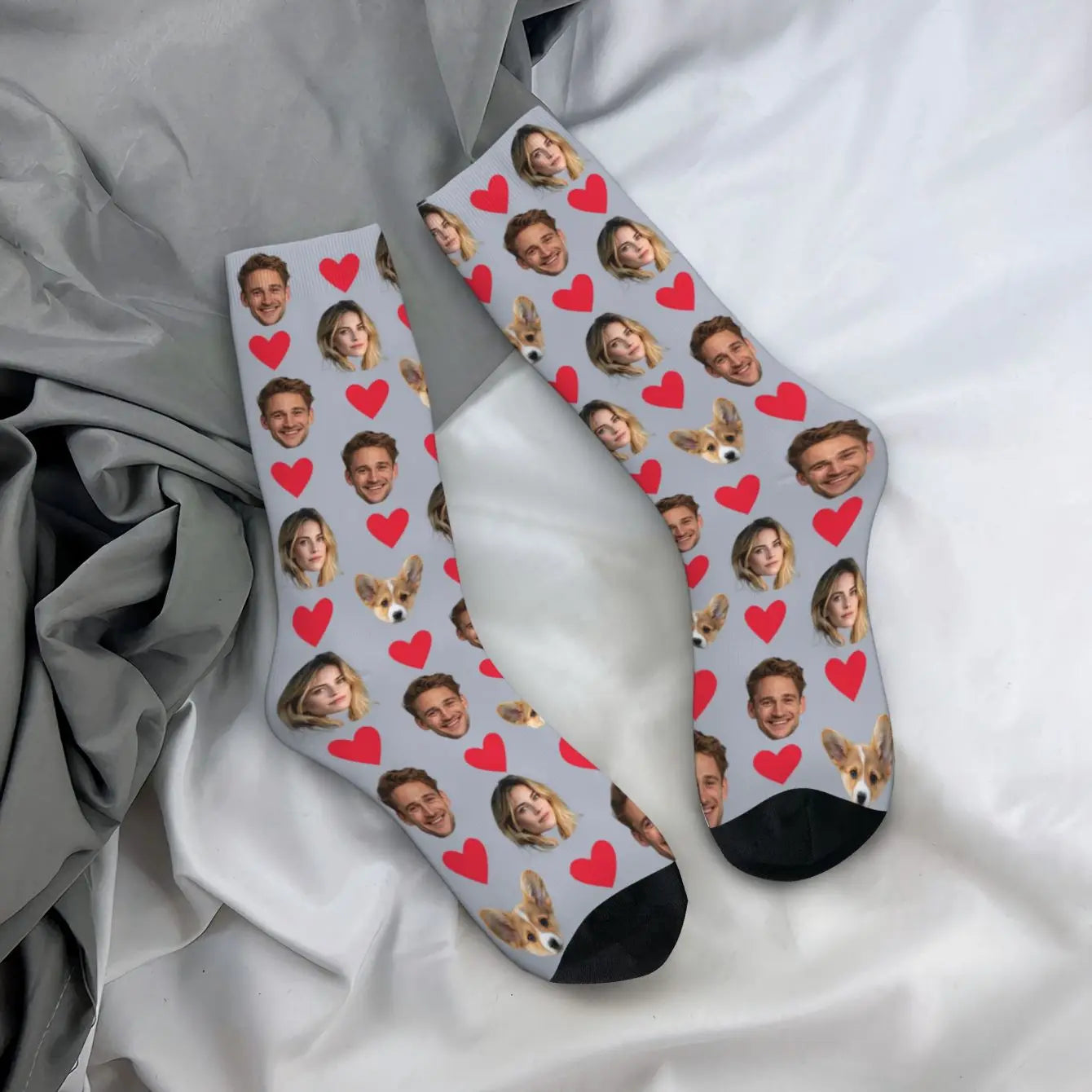 Personalised Face Socks – Funny Custom Valentine’s Gift