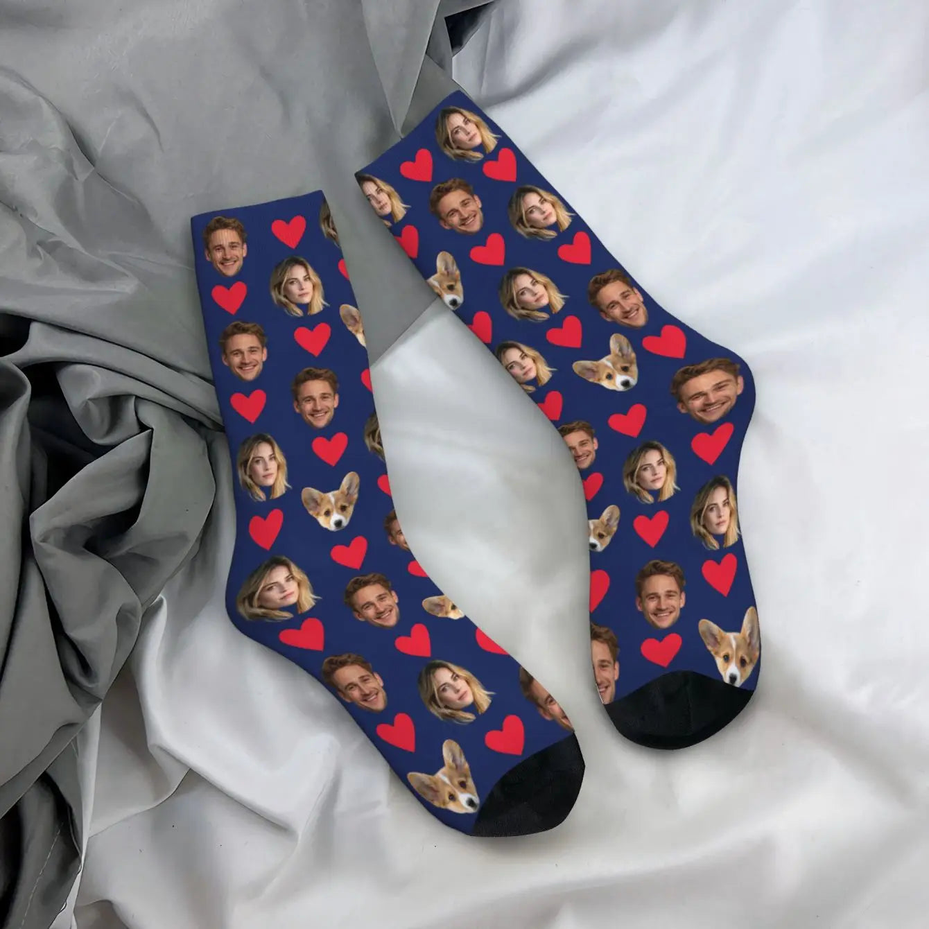 Personalised Face Socks – Funny Custom Valentine’s Gift