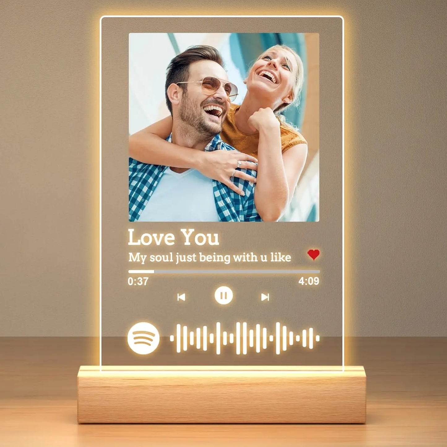 Custom Spotify Music Plaque – Personalised Acrylic Photo Gift