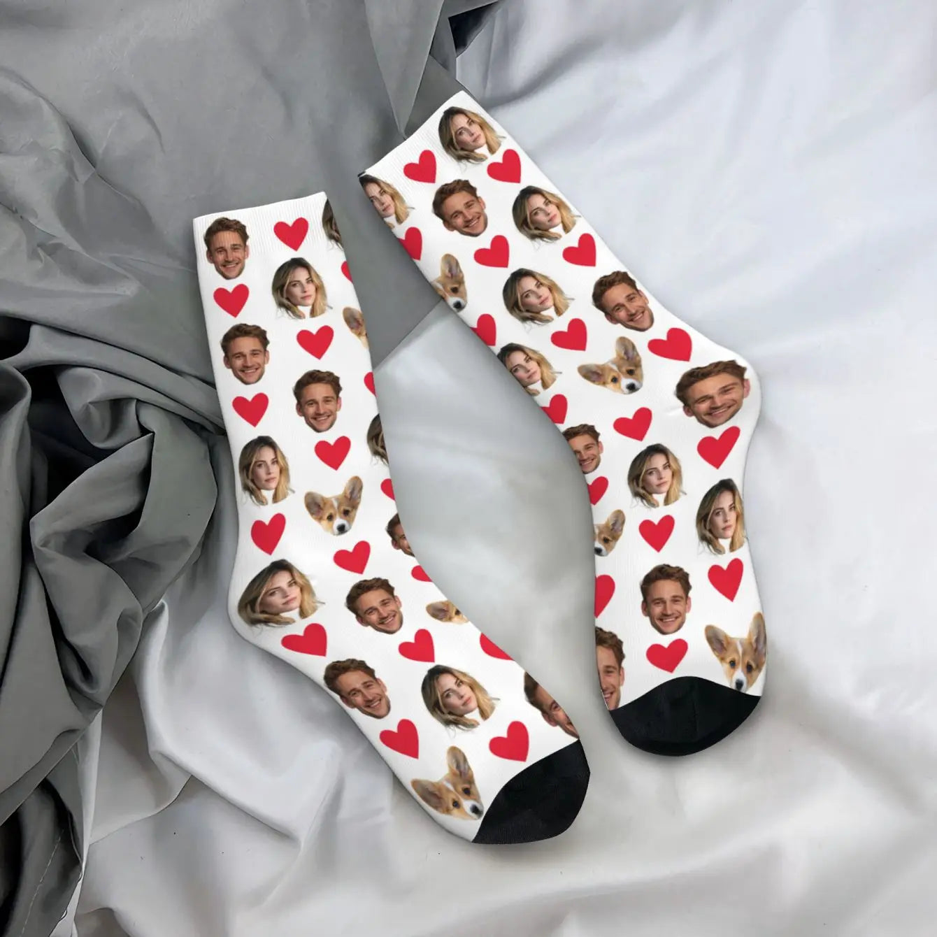 Personalised Face Socks – Funny Custom Valentine’s Gift