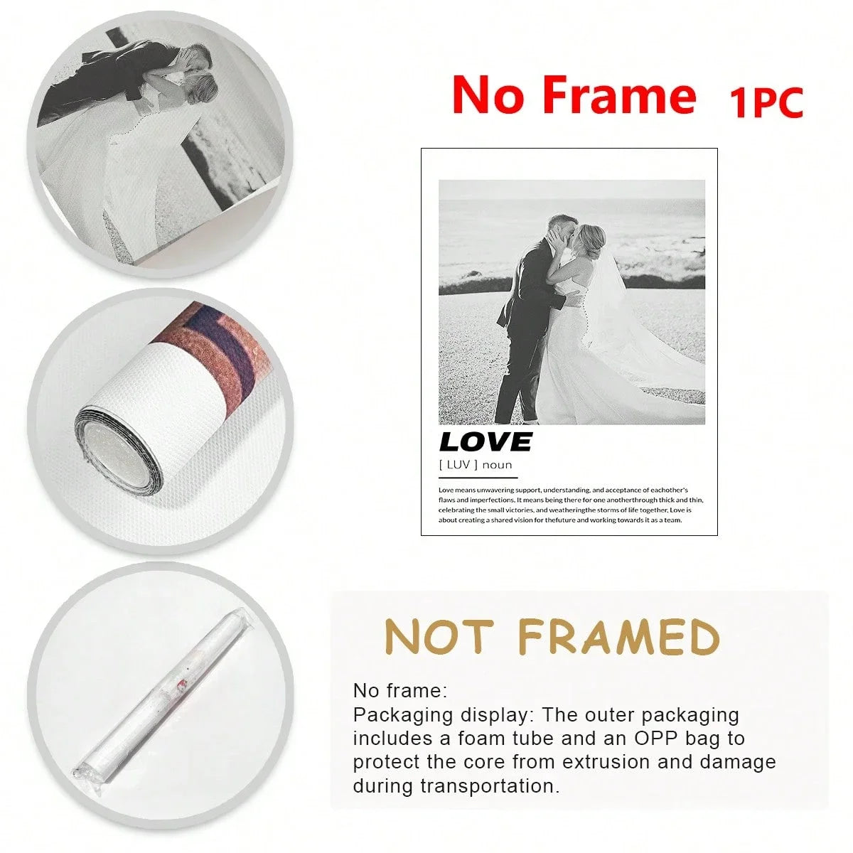 🖤 Unique Custom Black & White Canvas Artwork