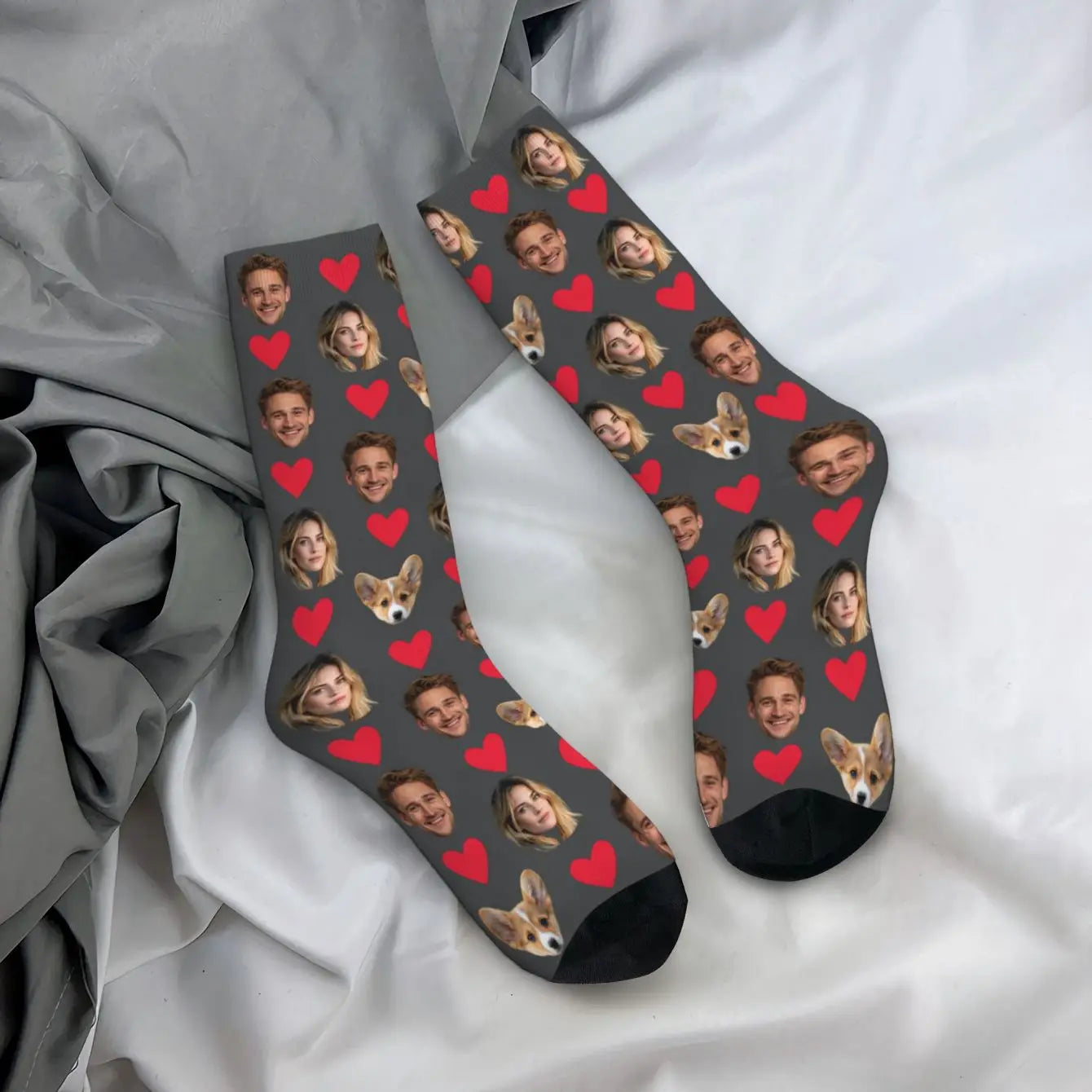 Personalised Face Socks – Funny Custom Valentine’s Gift