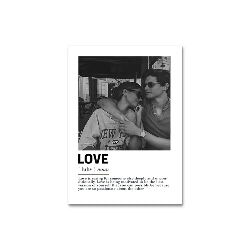 🖤 Unique Custom Black & White Canvas Artwork