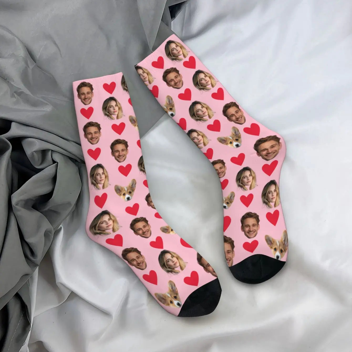 Personalised Face Socks – Funny Custom Valentine’s Gift