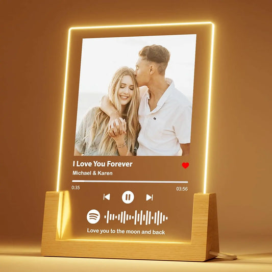 Custom Spotify Music Plaque – Personalised Acrylic Photo Gift