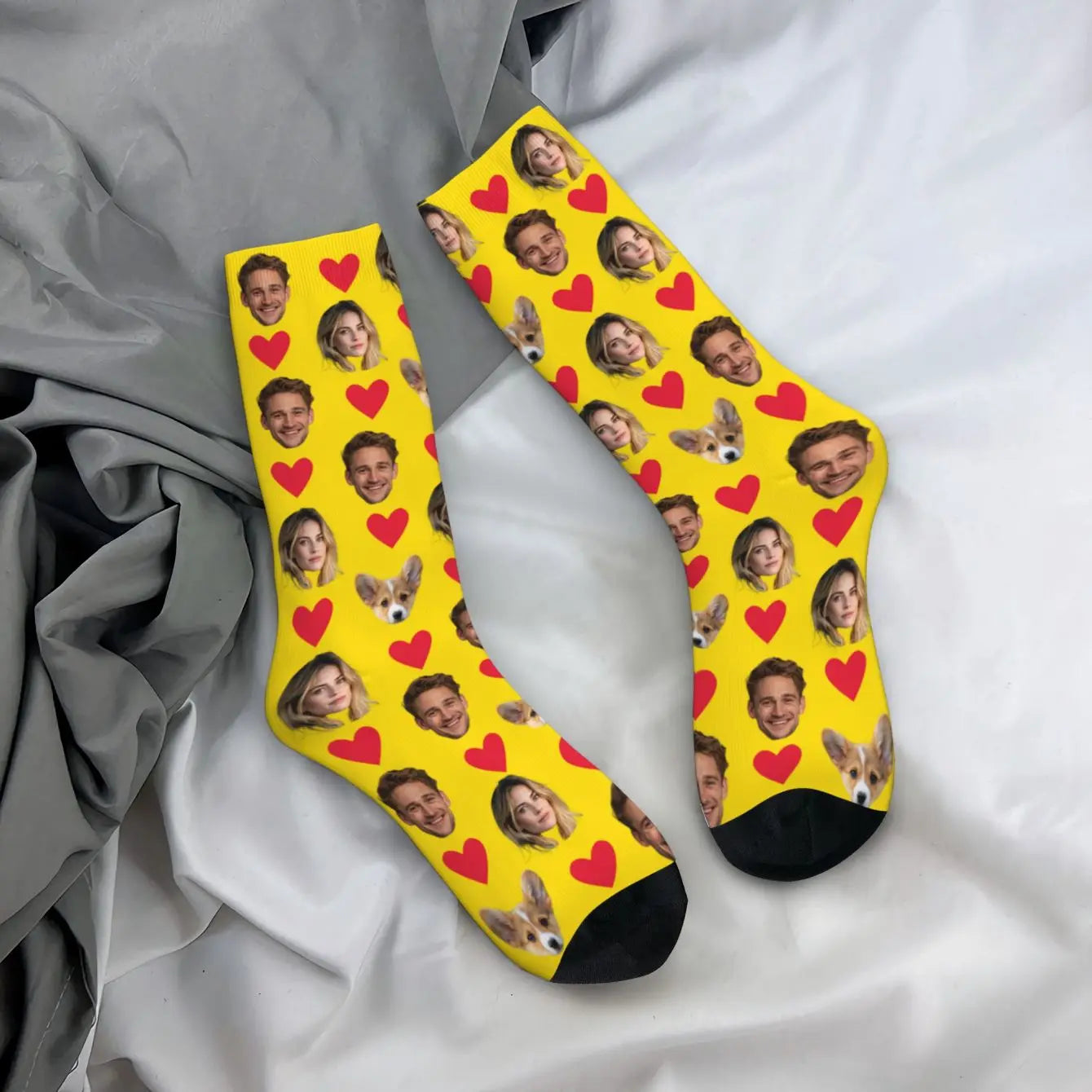 Personalised Face Socks – Funny Custom Valentine’s Gift